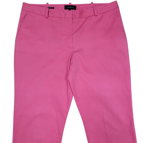 Talbots Signature Mid-Rise Capri Chino Pants Womens Size 14 Waist 36" Inseam 21" - Picture 6 of 8